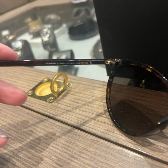 Channel Dark Havana Brown Sunglasses - Picture 7 of 7